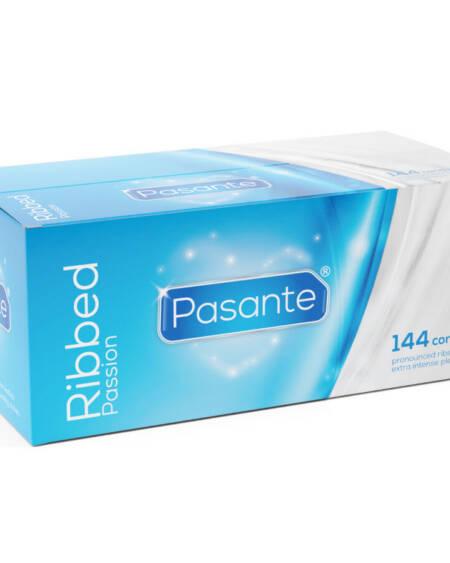 PASANTE - GERIPPTE PASSION-KONDOME BOX 144 EINHEITEN