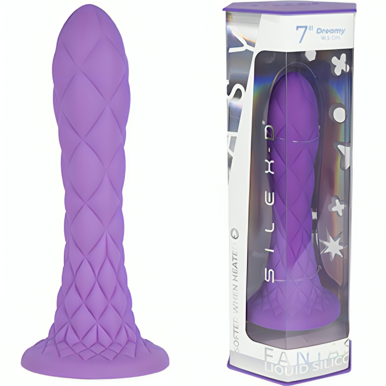 SILEXD - DREAMY DILDO FANTASY FLÜSSIGSILIKON THERMOREAKTIV VIOLETT 18,5 CM – Bild 2