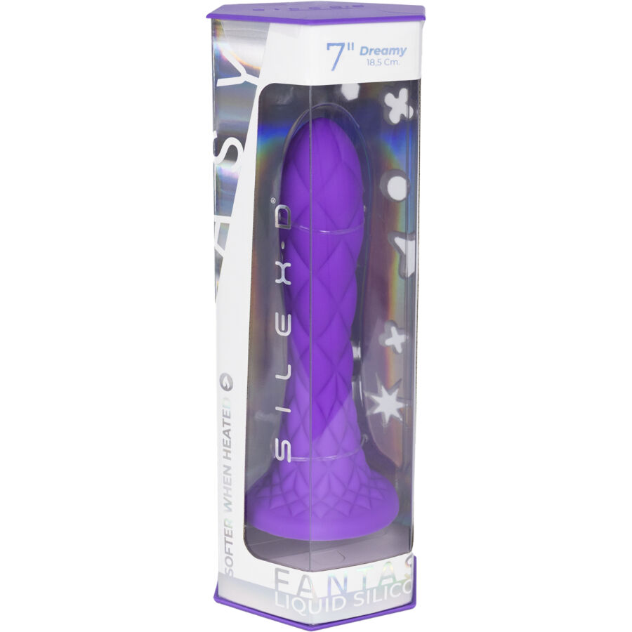SILEXD - DREAMY DILDO FANTASY FLÜSSIGSILIKON THERMOREAKTIV VIOLETT 18,5 CM – Bild 9