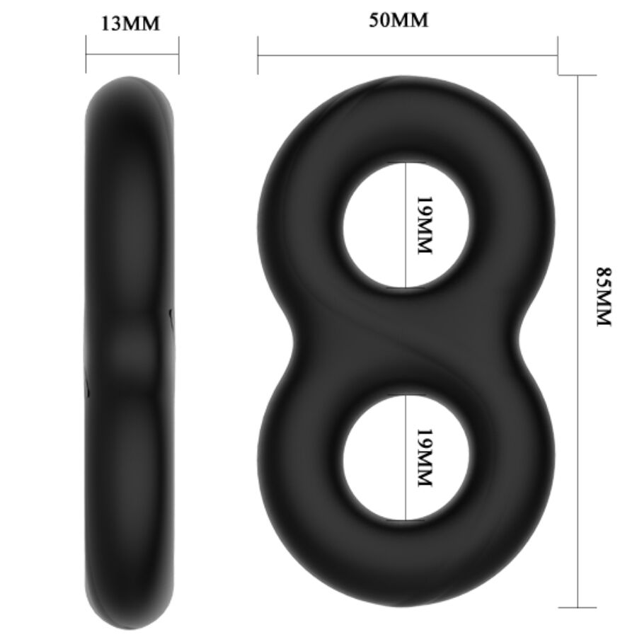 CRAZY BULL - DOPPELTER UNENDLICHKEITSRING AUS SILIKON – Bild 6