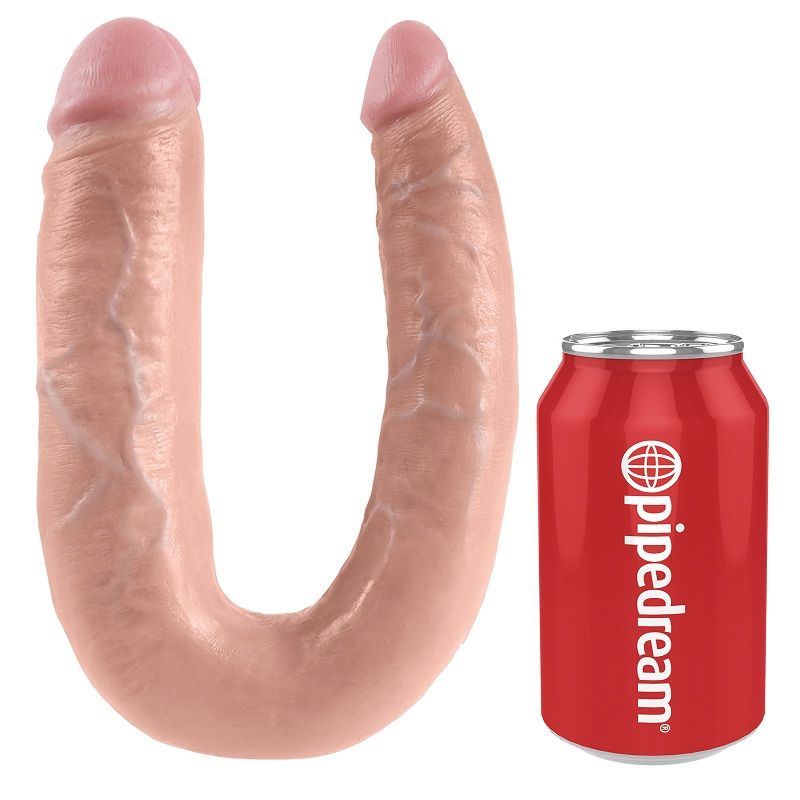 KING COCK - DOPPELPENETRATIONSDILDO 17.8 CM NATÜRLICH – Bild 4