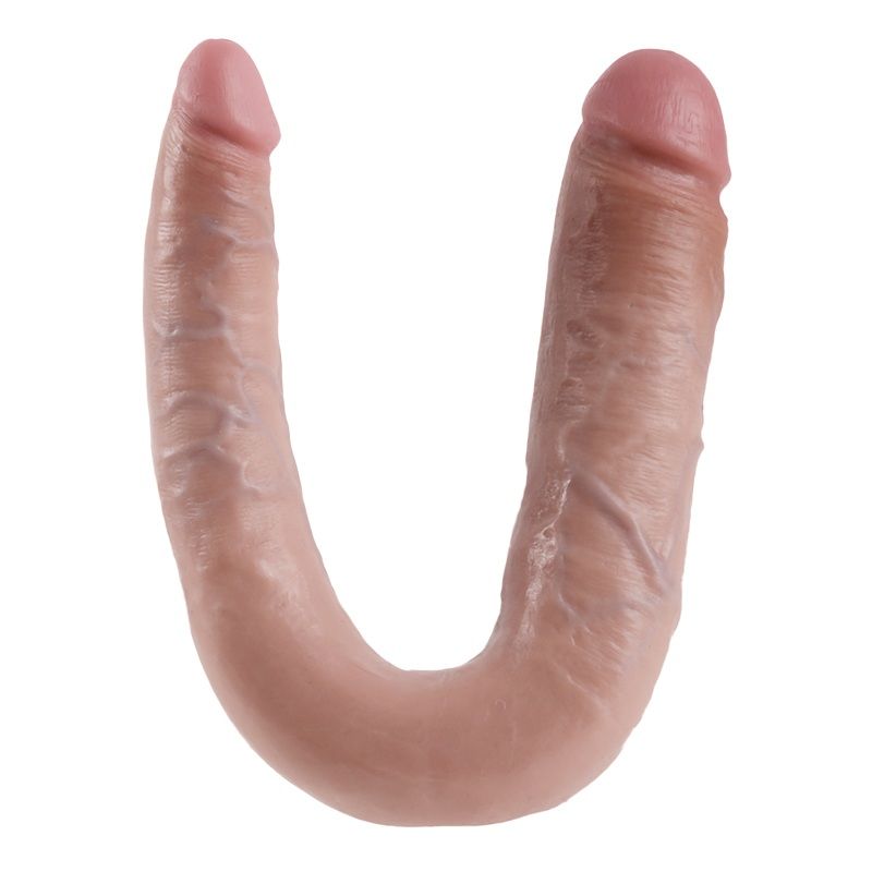 KING COCK - DOPPELPENETRATIONSDILDO 17.8 CM NATÜRLICH – Bild 5