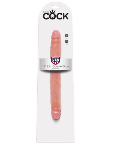 KING COCK - SCHLANKER DOPPELDILDO 30 CM
