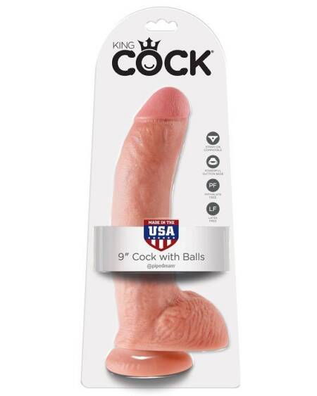 KING COCK - 9 SCHWANZFLEISCH MIT EIER 22.9 CM