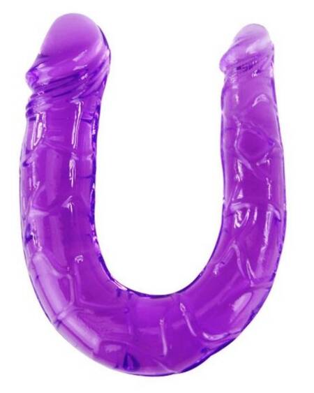 BAILE - DOPPELDILDO IN FLIEDER FLEXIBLER GELEE