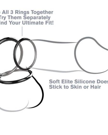 FANTASY C-RINGZ - SILIKON 3 RING STAMINA SET