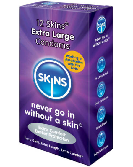 SKINS -  HAUTKONDOM EXTRA GROSS 12 PACK