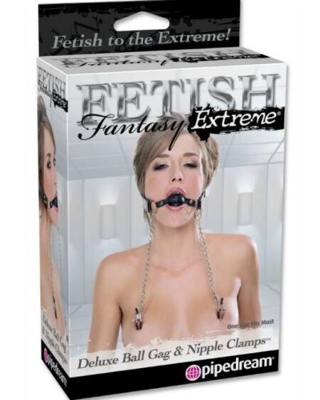 FETISH FANTASY EXTREME - DELUXE BALL GAG UND NIPPELKLAMMER