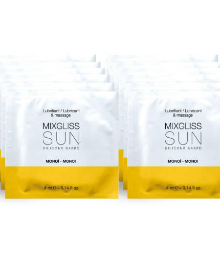 MIXGLISS - SCHMIERMITTEL AROMA MONOI 12 AUF SILIKONBASIS, EINZELDOSIS 4ML