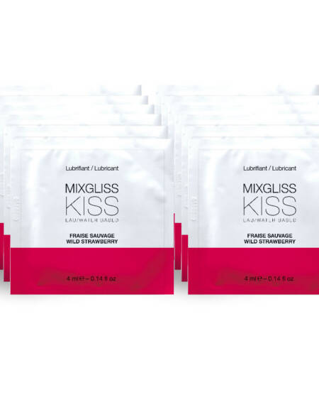 MIXGLISS - WASSERBASIERTES SCHMIERMITTEL ERDBEERGESCHMACK 12 EINZELDOSIS 4 ML