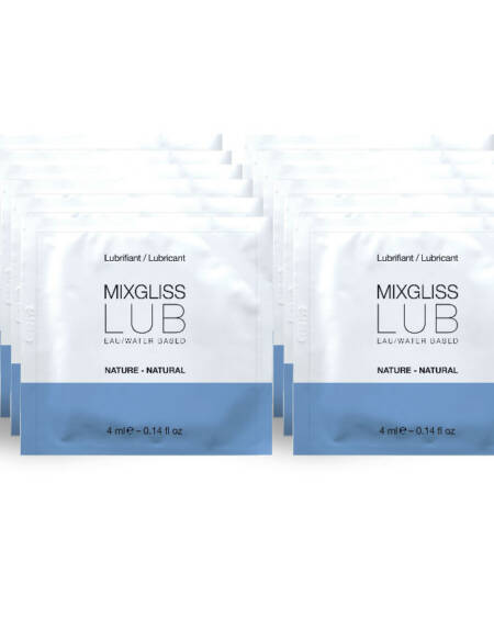 MIXGLISS - NATÜRLICHES SCHMIERMITTEL AUF WASSERBASIS 12 EINZELDOSIS 4 ML
