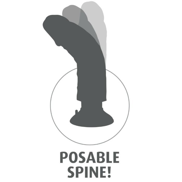 KING COCK - VIBRIERENDER SCHWANZ BRAUN 15,24 CM – Bild 7