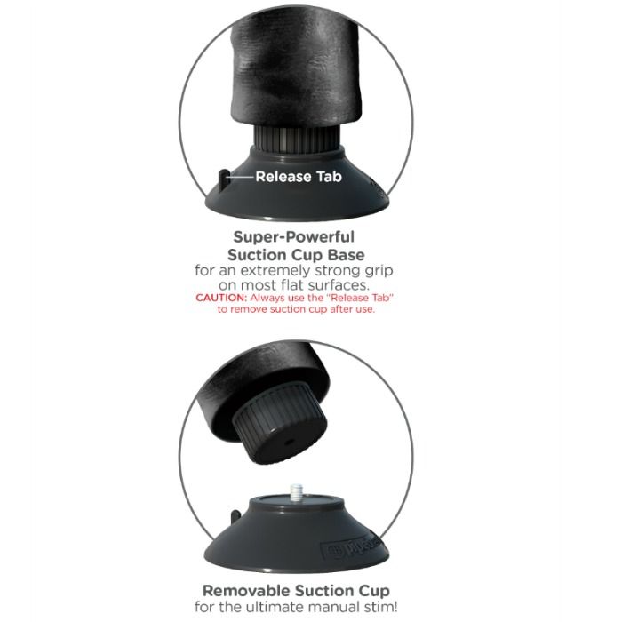 KING COCK - VIBRIERENDER DILDO MIT HODEN 23 CM SCHWARZ – Bild 5