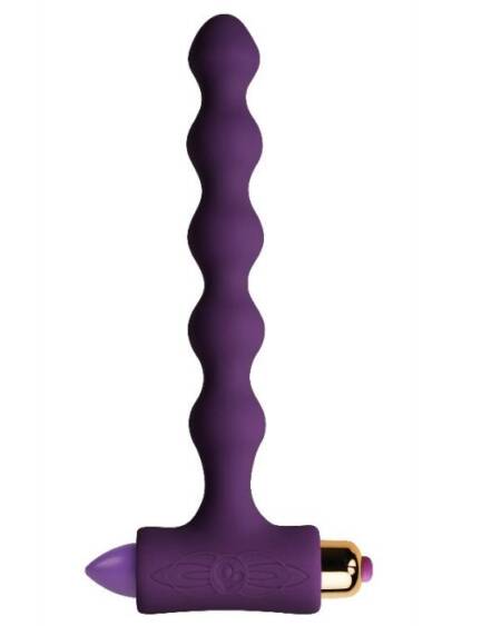 ROCKS-OFF - ANALPLUG MIT VIBRATION UND RIVERLES PETITE SENSATIONS PERLEN