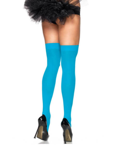 LEG AVENUE - NYLON OBERSCHENKEITENHÖHE BLAU