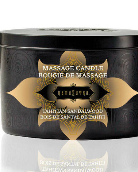 KAMASUTRA - VANILLE- UND SANDELHOLZ-MASSAGEKERZE 170 GR