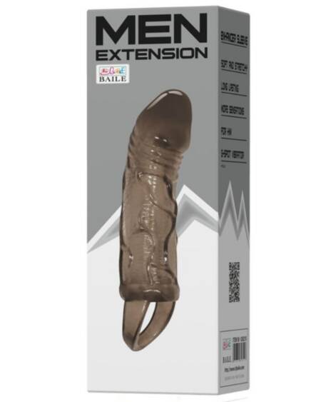 BAILE - PENIS EXTENDER COVER MIT GURT FÜR HODEN SCHWARZ 13.5 CM