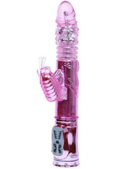 BAILE - WIEDERAUFLADBARER VIBRATOR MIT ROTATION UND POCHENDEN SCHMETTERLINGSSTIMULATOR