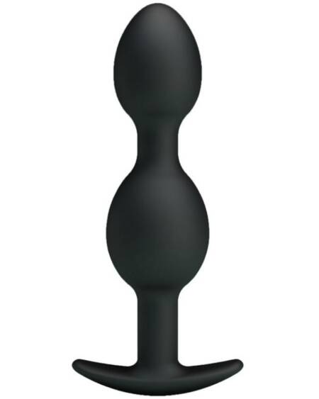 PRETTY LOVE - SILIKON ANALKUGELN 12.5 CM SCHWARZ