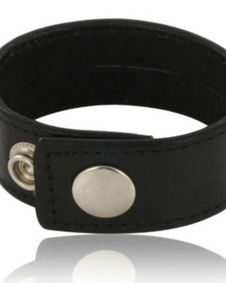 LEATHER BODY - VERSTELLBARER PENISGURT AUS SCHWARZEM LEDER