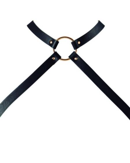 BIJOUX - INDISCRETS MAZE GEKREUZTES BRUSTGESCHIRR SCHWARZ