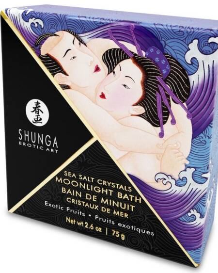 SHUNGA - BADESALZ MIT EXOTISCHEM LILA-GESCHMACK 75 GR