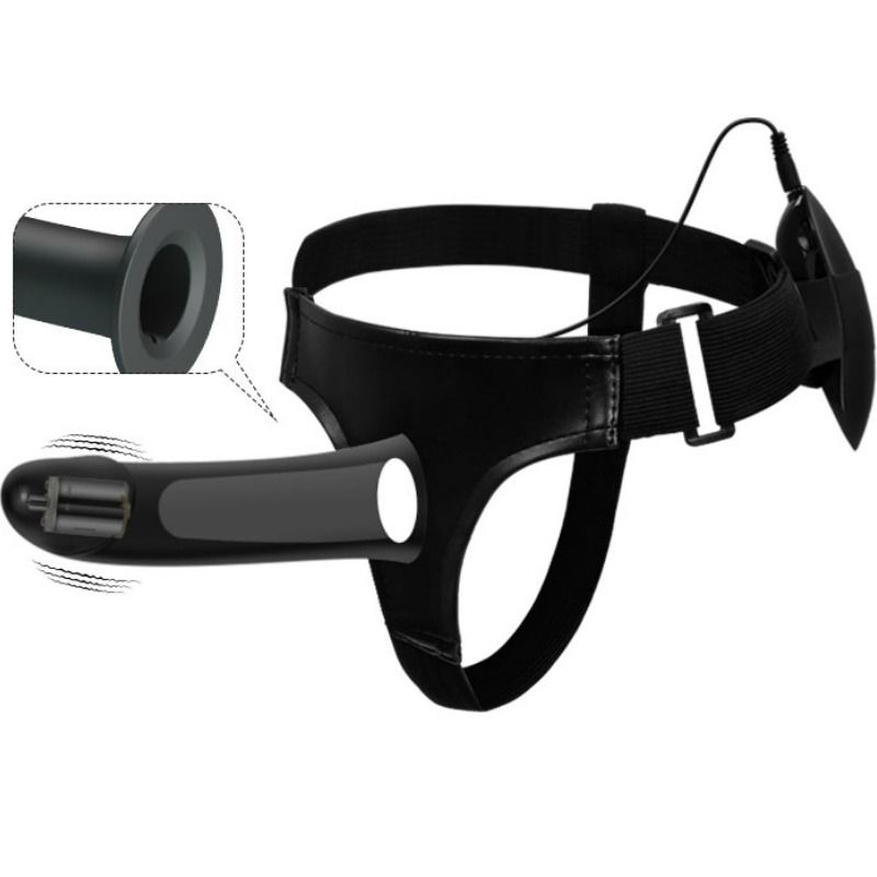 PRETTY LOVE - VITO STRAP-ON MIT HOHLDILDO UND VIBRATION 17.3 CM – Bild 3