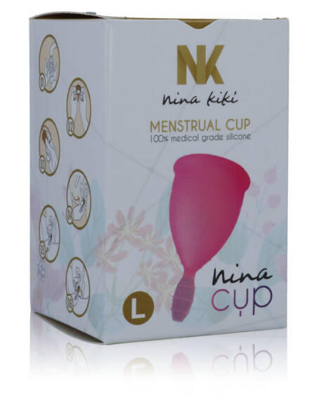 NINA KIKÍ - MENSTRUAL CUP ROSA - GRÖSSE L