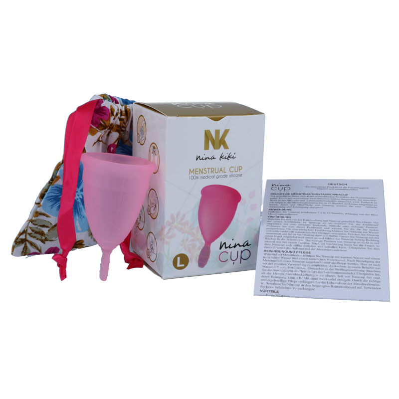 NINA KIKÍ - MENSTRUAL CUP ROSA - GRÖSSE L – Bild 2