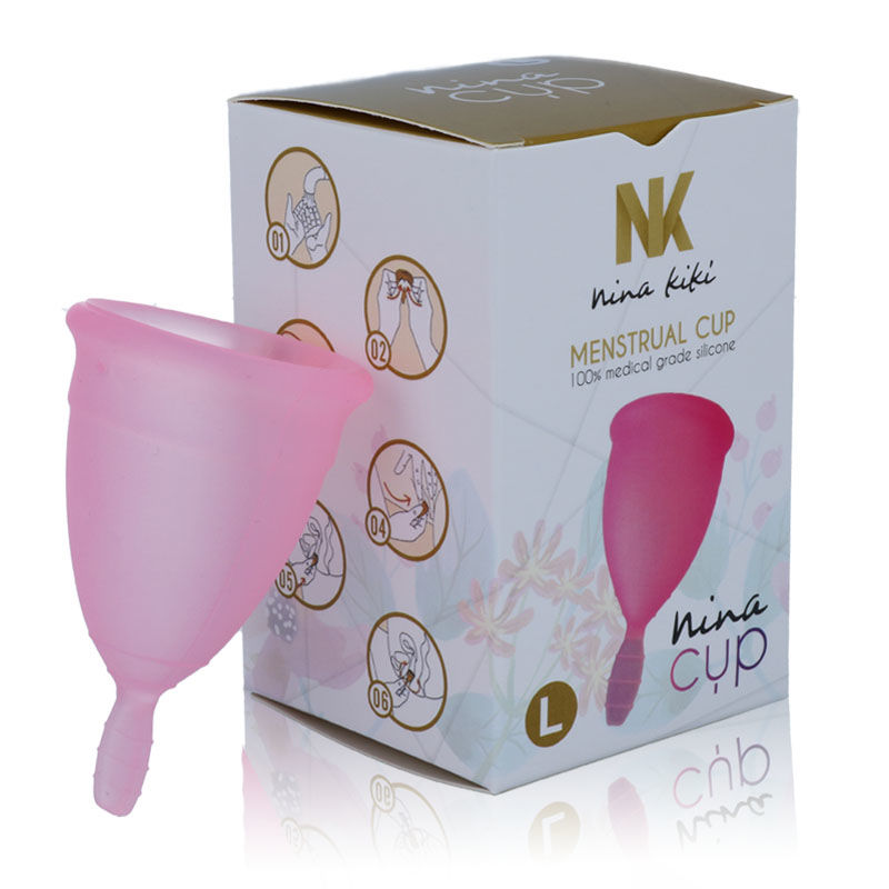 NINA KIKÍ - MENSTRUAL CUP ROSA - GRÖSSE L – Bild 4