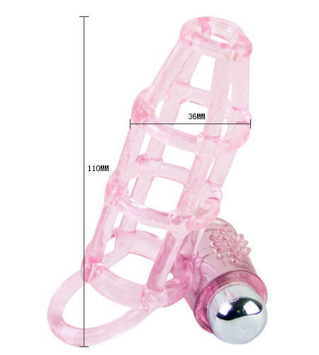 BAILE - SWEET 10 RHYTHMS SILIKON-HÜLLE UND RING FÜR DEN ROSA PENIS