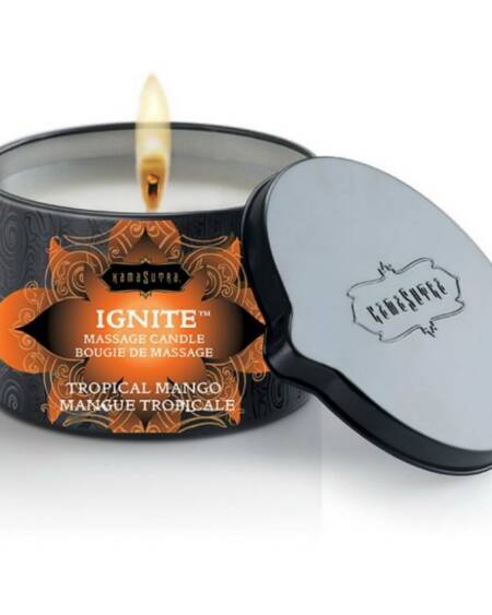 KAMASUTRA - MASSAGEKERZE MIT TROPISCHEM GRIFF 170 GR