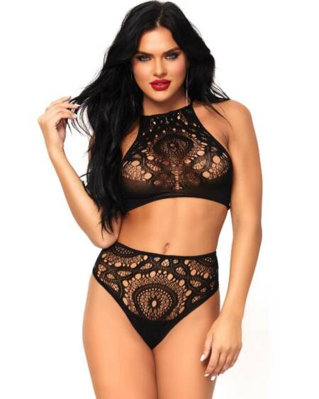 LEG AVENUE - 2-TEILIGES SET TOP UND HÖSCHE M/L