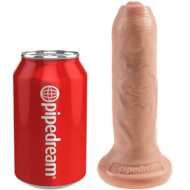 KING COCK - REALISTISCHER DILDO UNGESCHNITTENES FLEISCH 15 CM – Bild 4