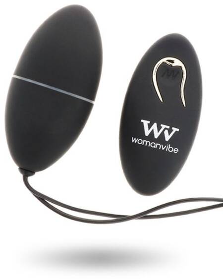 WOMANVIBE - ALSAN EGG FERNBEDIENUNG SCHWARZ SILIKON SCHWARZ