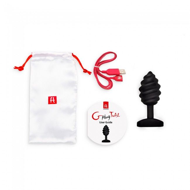 G-VIBE - PLUG TWIST MIT VIBRATION SCHWARZ – Bild 2