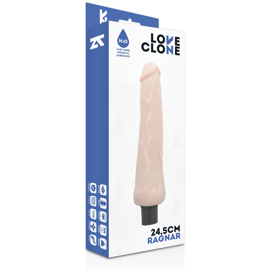 LOVECLONE - RAGNAR SELBSTSCHMIERENDER VIBRATOR 24.5 CM -O- 3.5 CM – Bild 4