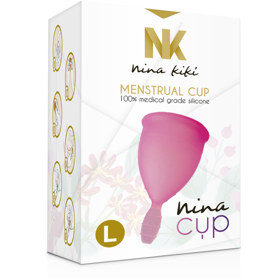 NINA KIKÍ - MENSTRUAL CUP ROSA - GRÖSSE L – Bild 7