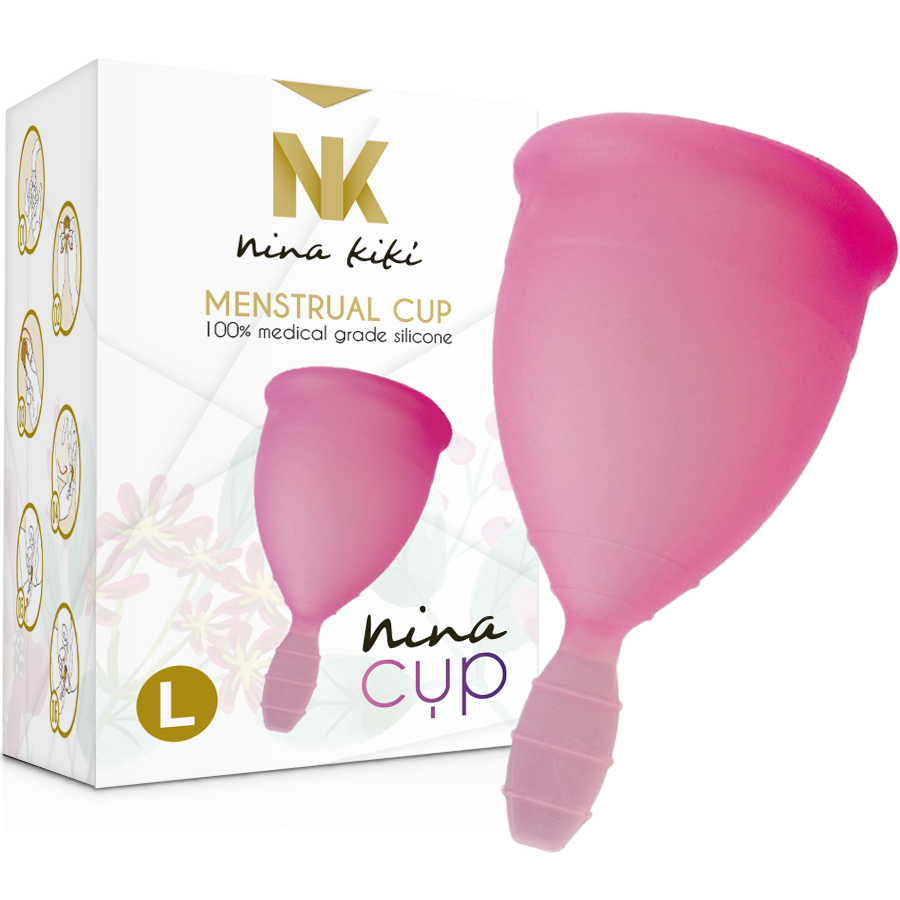 NINA KIKÍ - MENSTRUAL CUP ROSA - GRÖSSE L – Bild 8
