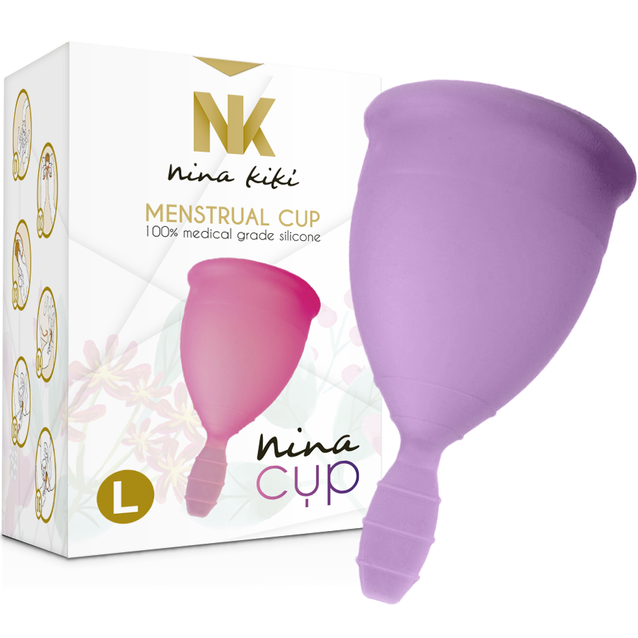 NINA KIKÍ - MENSTRUAL CUP LILA - GRÖSSE L – Bild 4