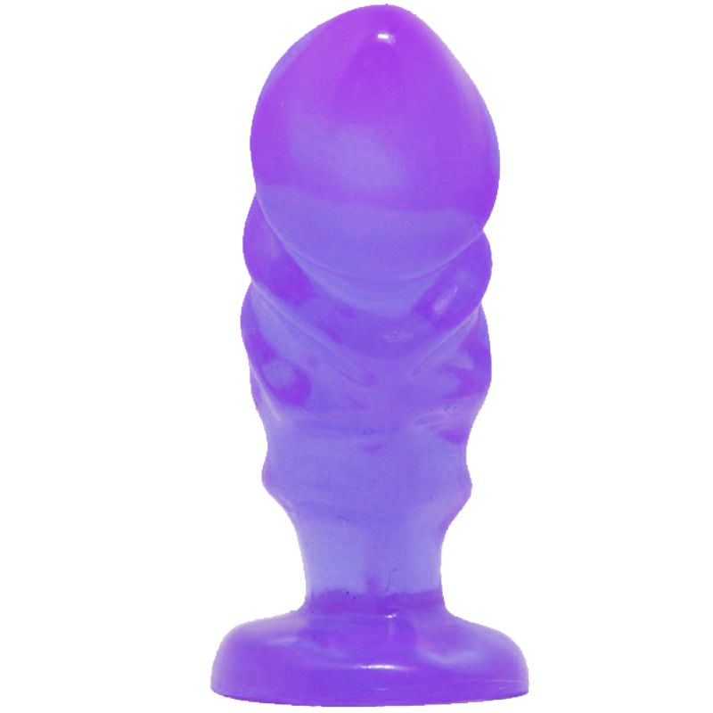 BAILE - UNISEX ANALPLUG MIT LILA FARBENEM SAUGNAPF – Bild 2