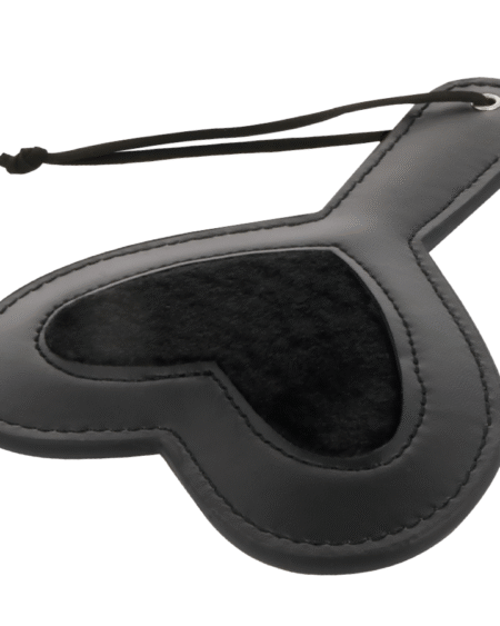 DARKNESS - SCHWARZES FETISH LOVE VELOURS PADDEL