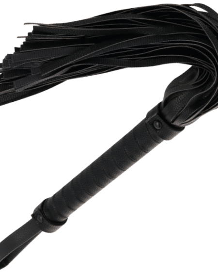 DARKNESS - SCHWARZE BONDAGE-PEISTE 42CM AUS LEDER