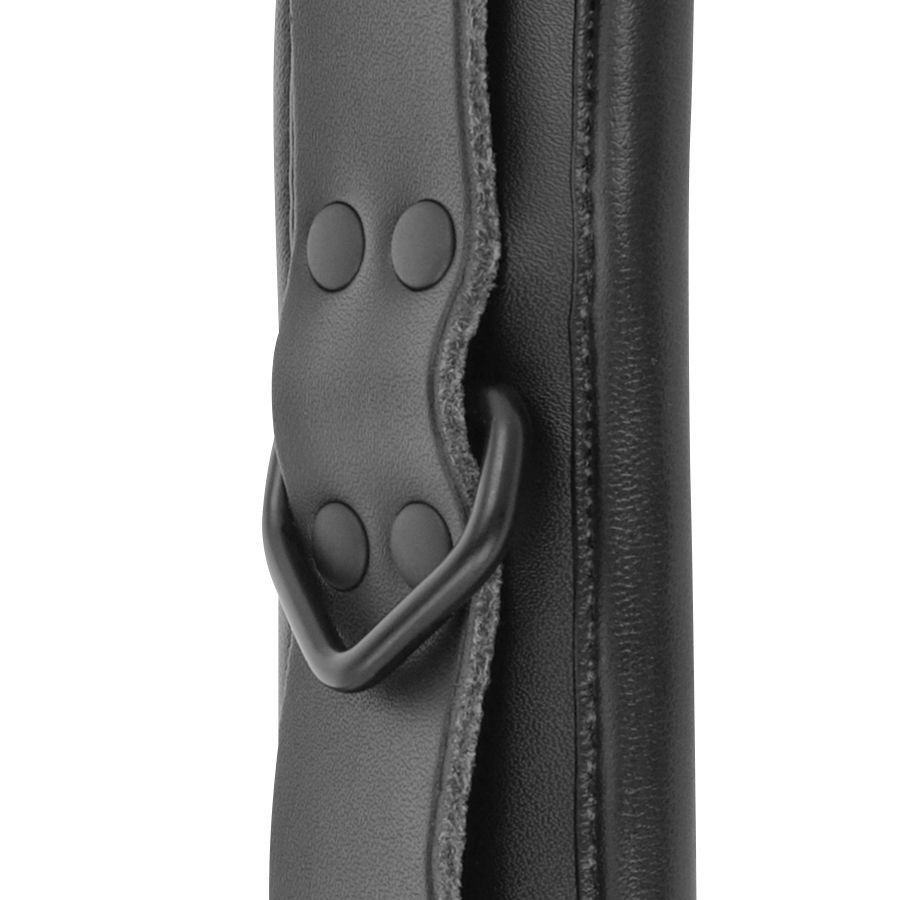 DARKNESS - VERSTELLBARE HANDSCHELLEN AUS SCHWARZEM LEDER – Bild 5