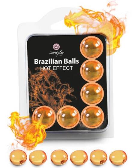 SECRETPLAY - SET 6 BRASILIANISCHE BÄLLE WÄRMEEFFEKT