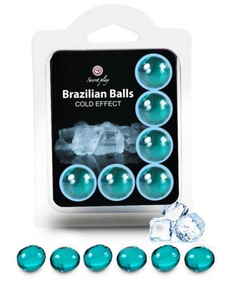 SECRETPLAY - SET 6 BRASILIANISCHE KUGELN MIT KALTEFFEKT
