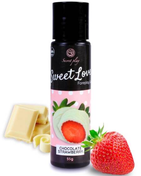 SECRETPLAY - GEL SWEET LOVE ERDBEERE UND WEISSE SCHOKOLADE 60 ML
