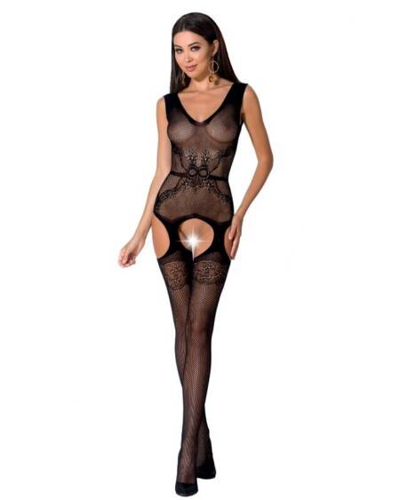 PASSION - WOMAN BS062 BODYSTOCKING SCHWARZ EINE GRÖSSE