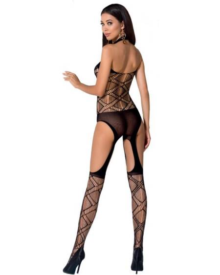 PASSION - WOMAN BS060 BODYSTOCKING SCHWARZ EINE GRÖSSE