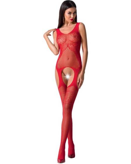 PASSION - WOMAN BS061 ROTER BODYSTOCKING, EINE GRÖSSE
